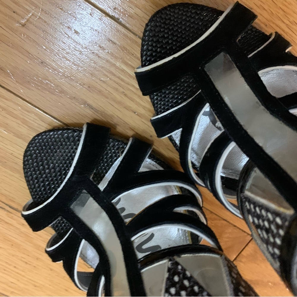 Sam Edelman 6.5 Elegant‎ Black Strappy Heels - Picture 3 of 6